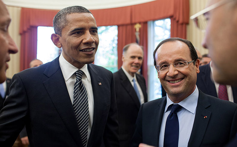 Hollande y Obama: Alianza entre los dos países