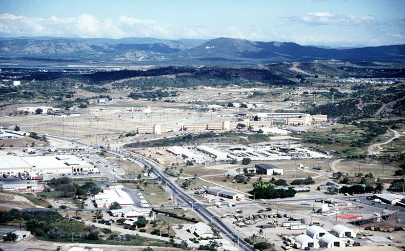 Vista general de la base naval de Guantánamo
