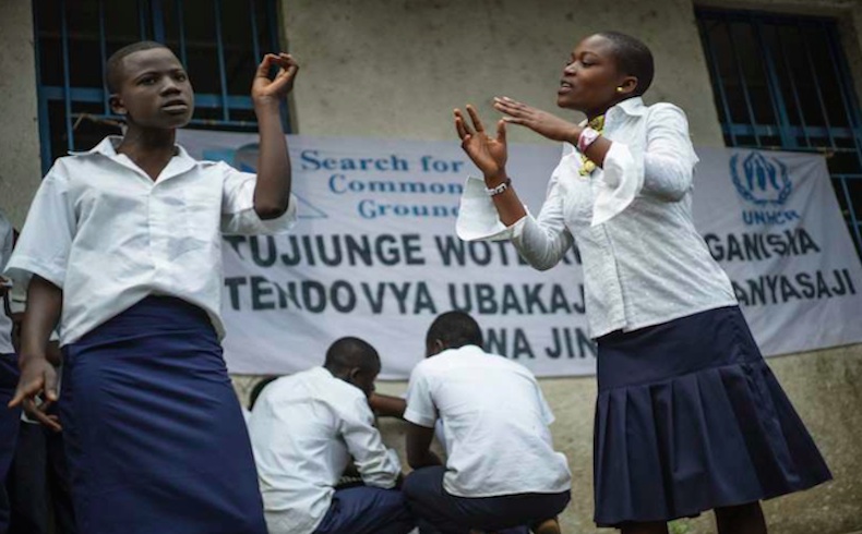 Obra de teatro infantil con un importante mensaje para los jóvenes en el este de la RDC