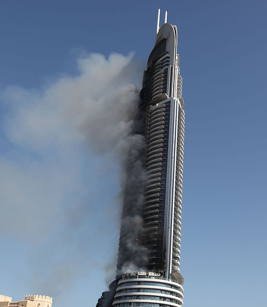 Address Dubai on fire