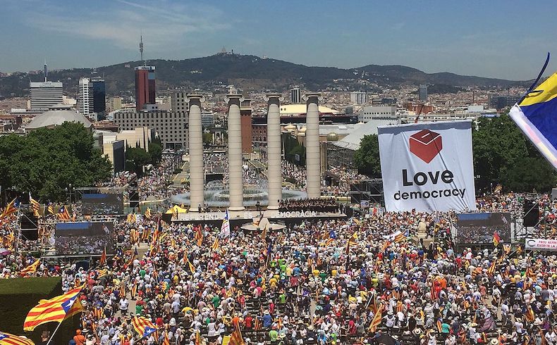Campaña independentista en Cataluña