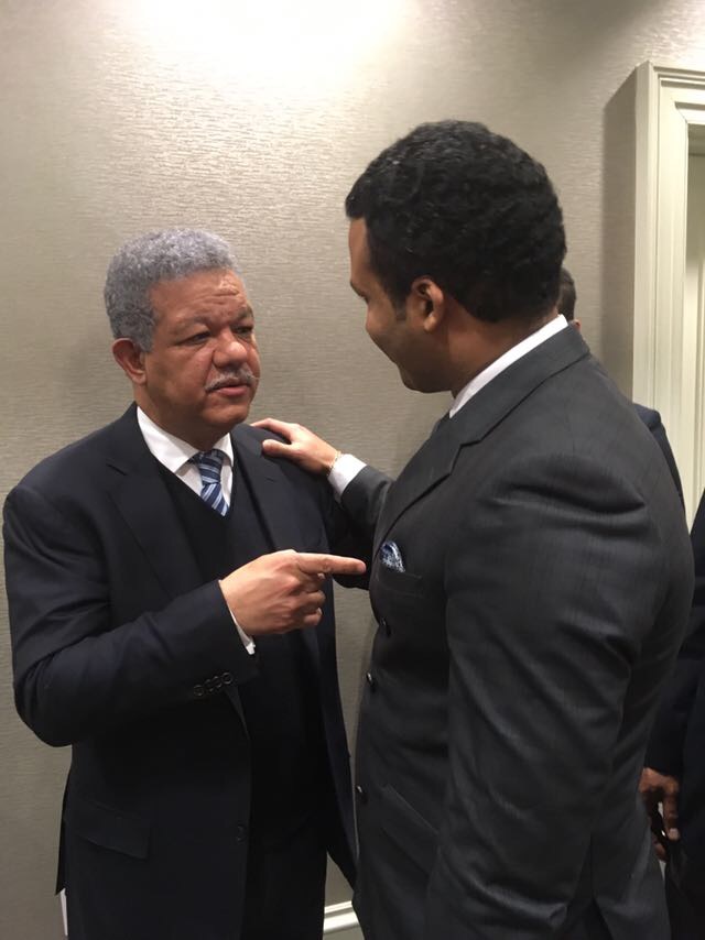 Con Presidente dominicano Leonel Fernández